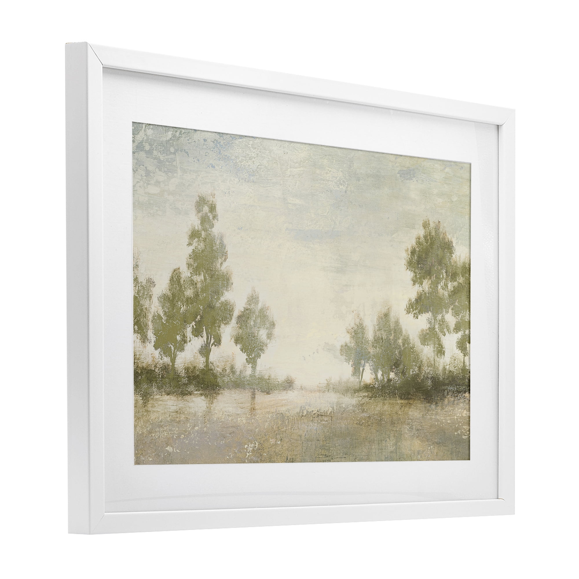 Stupell Industries Forest Light Distant Valley White Framed Print Under Glass, design by Michael Marcon