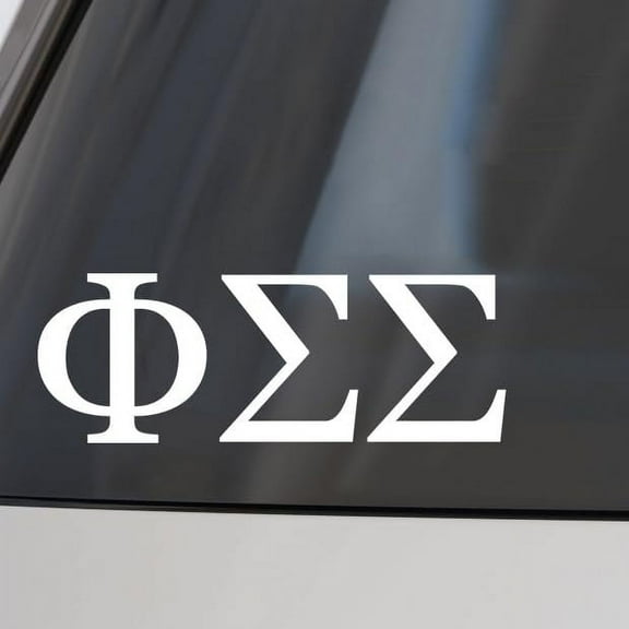 Phi Sigma Sigma Car Decal Sticker- Greek Letters Design, Officially Licensed  Sorority Window Sticker