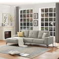 thumbnail image 1 of Waterproof ​Linen Fabric Modern Sectional facing right Chaise, 1 of 2