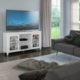 thumbnail image 5 of TV Stand for TVs up to 60" with Glass Doors in White, 5 of 11