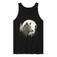 thumbnail image 3 of Instant Message - Wolf Moon - Men's Sleeveless Graphic Tank, 3 of 6