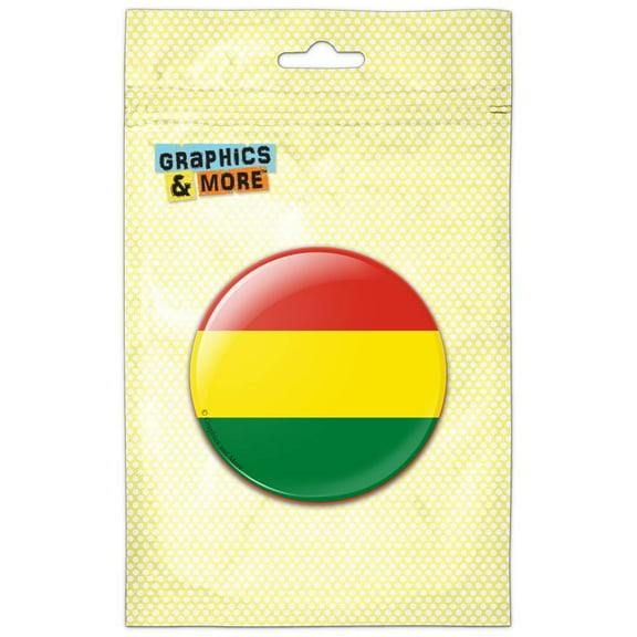 Bolivia National Country Flag Pinback Button Pin Badge