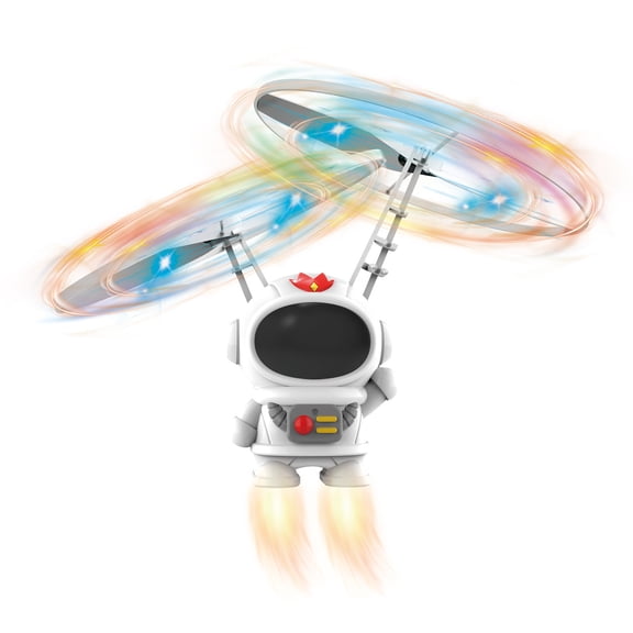 Flying Robot Toys for 5 6 7 8-12 Years Old Boys Girls, Built-in LED Mini Drone Flying Toy for Kids & Adults Indoor Outdoor Games Birthday Gift