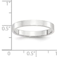thumbnail image 4 of Primal Gold 14 Karat White Gold 3mm Lightweight Flat Band Size 7.5, 4 of 12