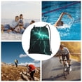 thumbnail image 6 of Naloa Green Lightning Flash Drawstring Backpack String Bag Cinch Water Resistant for Gym Shopping Sport Yoga, 6 of 6