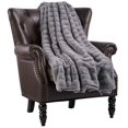 thumbnail image 2 of BLUFF CITY BEDDING Super Soft Sherpa Blanket Fleece Lightweight Cozy Couch Bed Blanket Olive, 2 of 5