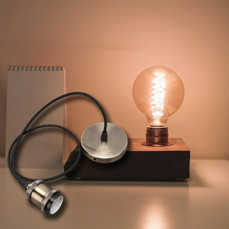 LEORX Lamp Parts E27 Lamp Base Metal Coffee Replacement for Home Living Room 1Pcs