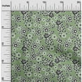 thumbnail image 2 of oneOone Cotton Flex Dusty Green Fabric Asian Block Floral Sewing Craft Projects Fabric Prints By Yard 40 Inch Wide, 2 of 4