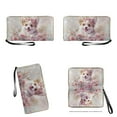 thumbnail image 4 of ZUXONGSY Corgi Daisy Flower Print 2 Pieces Purse and Wallet Set for Women Portable Top Handle Tote Bag Shoulder Bag with Lightweight Cash Wallet for Shopping Work Business, 4 of 5