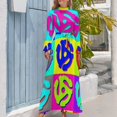thumbnail image 3 of Pop Art Retro Music 45 RPM Adapters DJ art Long Dress long dress women elegant women's dresses for wedding, 3 of 4