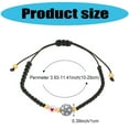 thumbnail image 5 of Adjustable Fabric Sports Bracelet Football Rugby Tennis Bead Design Unisex Wristband, 5 of 12