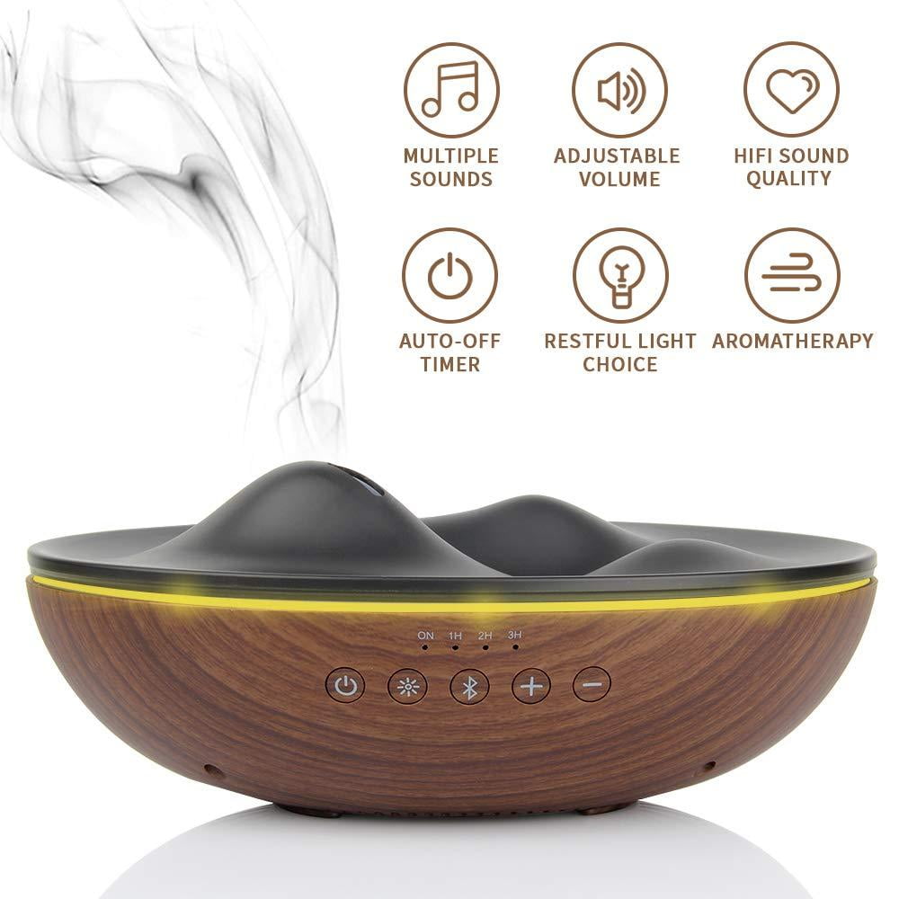 GOLDNILE White Noise Machine with Soothing High Fidelity Nature Sounds, Aromatherapy Diffuser