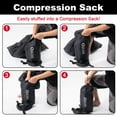 thumbnail image 3 of QEZER 10°F Ultra-Warm Lightweight Adult Sleeping Bag Compression Sack - for Winter Backpacking, Camping & Hiking, 3 of 7