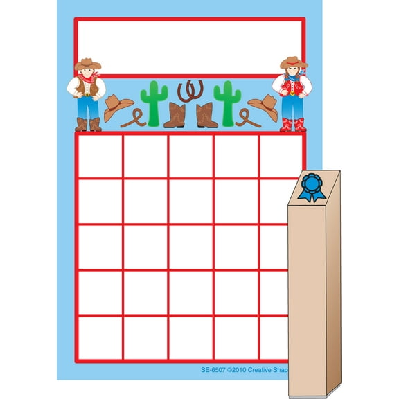 SHAPES ETC. Progress Pad/ Stamps Set - Wild West