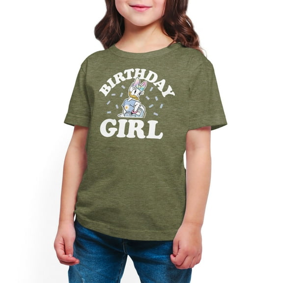 Mickey & Friends - Birthday Girl Daisy - Toddler And Youth Girls Short Sleeve Graphic T-Shirt