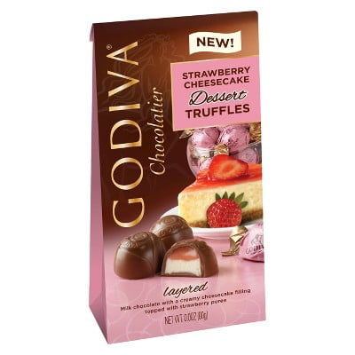 Godiva Strawberry Cheesecake Assorted Truffles 4.2oz by