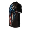 thumbnail image 3 of American Patriot cross AOP unisex T-shirt., 3 of 7