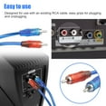 thumbnail image 5 of 2 Pcs RCA Y Splitter Cable, DISEN RCA Y Adapter Connector 1 Female to 2 Male, RCA Speaker Splitter Shielding Cable Adapter, Blue, 5 of 8