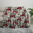 thumbnail image 2 of 1pc Digital Printed Blanket Farm Animal Flannel Blanket Lightweight Farm Tractor Blanket Boys Girls Gift For Animal Lovers Soft Blanket For All Seasons, 2 of 5