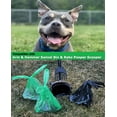 thumbnail image 6 of T-shirt Black Plastic Bag (600 ct.) Small Can Liners Thank You Grocery Shooping Size Doggy Poop Bags Compatible with Arm & Hammer Swivel Bin & Rake pooper scooper Multipurpose Bags, 6 of 8