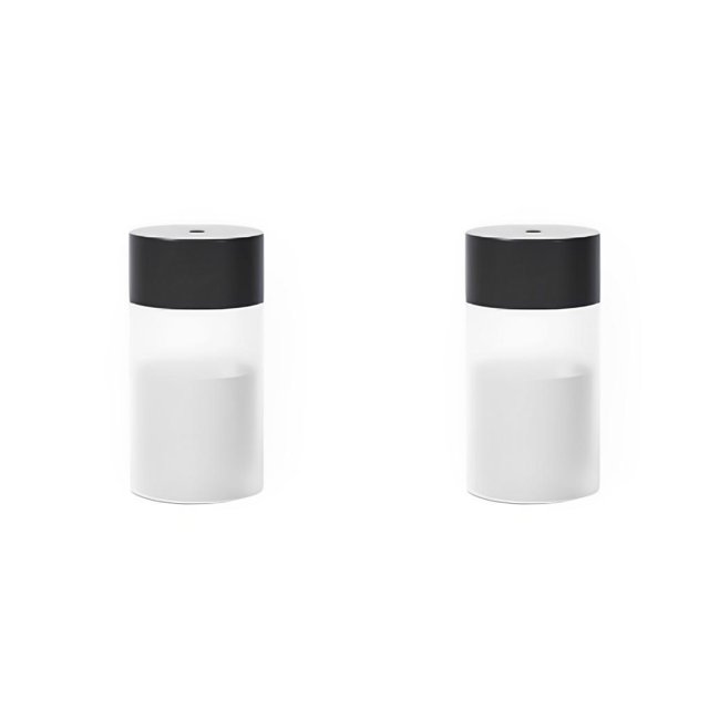 Yuarrent Humidificador de aire USB de 260ML, lámpara LED, Mini difusor de aceite esencial, pulverizador de Aroma de escritorio silencioso para Gris 2piezas