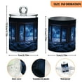thumbnail image 5 of Yayeee 2 Pack Qtip Holder Bathroom Cotton Swab Canister with Lid Clear Dispenser Set, Window Space, 5 of 6