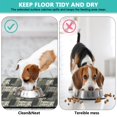 thumbnail image 4 of Boho Retro Floral Pet Feeding Mat-Abstract Art Pattern Absorbent Pet Placemat for Food and Water Bowl, with Waterproof Rubber Backing, Quick Dry Water Dispenser Mat for Dog and Cat (12"x20"), 4 of 7