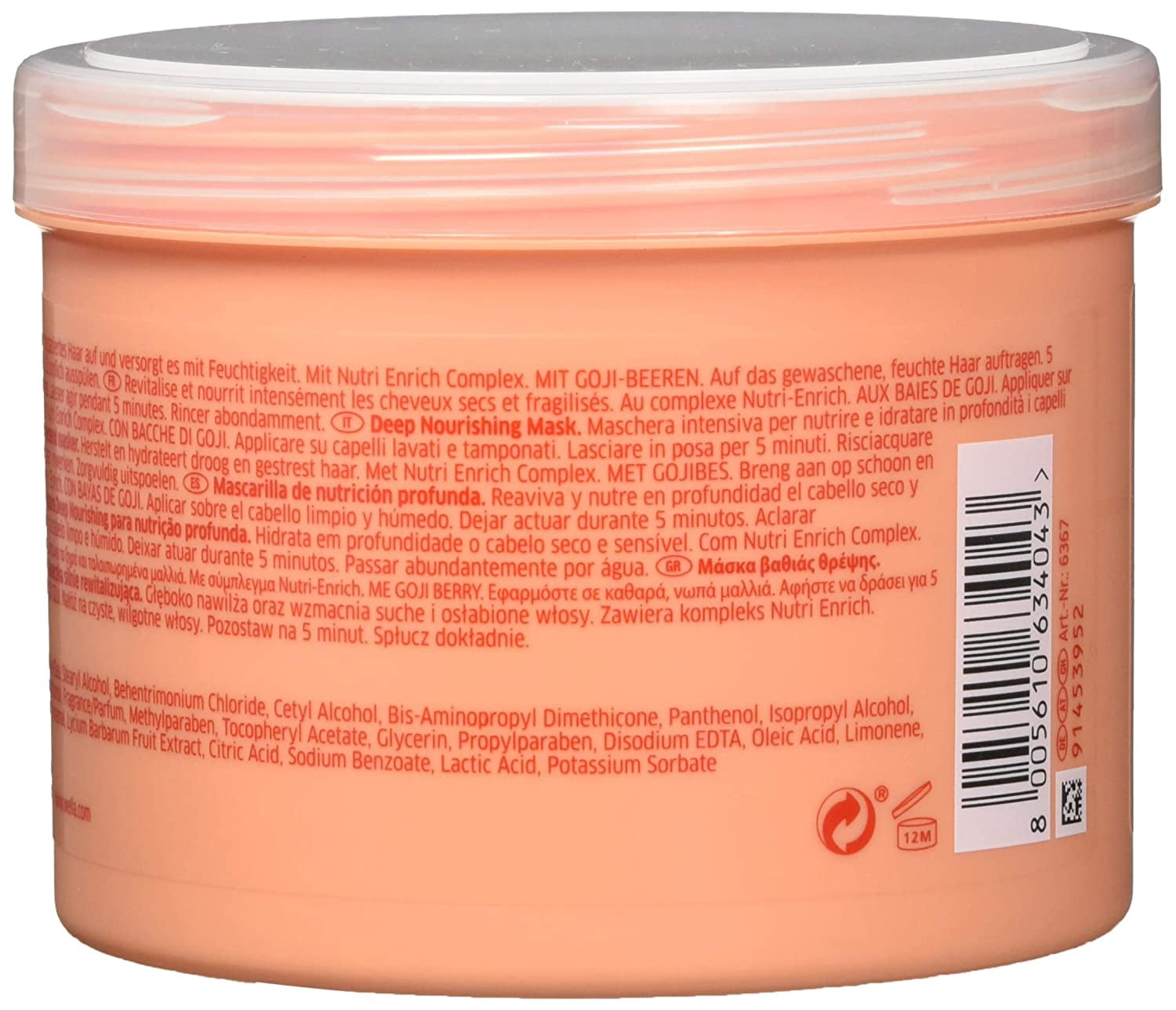 Wella - Invigo Nutri-Enrich Deep Nourishing Mask (500ml)