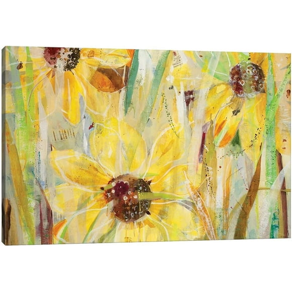 Sunflower Canvas Wall Decor, Sunflowers Watercolor Flower Prints Pictures for Kitchen Decor, Abstract Sunflower Painting, Artwork for Bathroom Wall Decor (12x18 Inches)