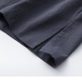 thumbnail image 3 of Camisas s Para Hombre Manga Corta Traje Tang para hombre Camisa de gabardina larga con cuello levantado y hebilla de disco de color sólido (Grey, XXL), 3 of 7
