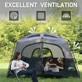thumbnail image 4 of Carpa HAPPY TRAVEL para 6 Personas, Impermeable, Estilo Cabaña con Cubierta para Lluvia, 4 of 9