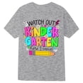 thumbnail image 4 of Bobifish Girls Back To School T-Shirts Crew Neck Short Sleeve Graphic Tee First Day Of Preschool Kindergarten Kids Graphic Tee Shirts, 4 of 4