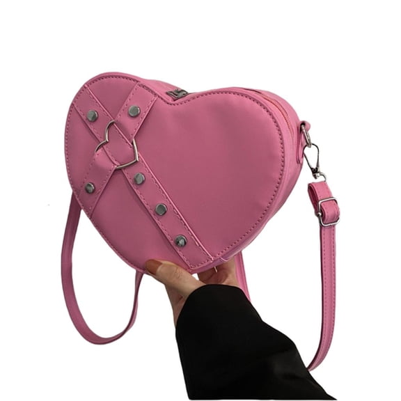 Giaone Women Everyday Bag Shoulder Bag Handbag Heart Shaped Crossbody Bag Phone Bag