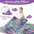 thumbnail image 3 of Pioneer Flower Floral Print Pattern Toddler Nap Mats for Kids Preschool,Sleeping Mat Bag or Kids,Toddler Sleeping Bag,Toddler Nap Mat or Daycare, 3 of 6
