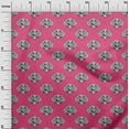 thumbnail image 2 of oneOone Cotton Poplin Fabric Animal Face Block Printed Fabric 1 Yard 42 Inch Wide, 2 of 4