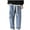 Light Blue, variant on Hanes&nbsp;Mens Relaxed Fit Jeans Elastic Waist Baggy Denim Cargo Pants Drawstring Trousers Baggy Jeans Cargo Pant Fairycore Demin Aesthetic Jogger Sweatpants Hiphop Tripp Streetwear Gray M