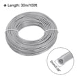thumbnail image 2 of Cable Conexión UL1007 18AWG Trenzado Unique Bargains PVC Eléctrico Alambre Estañado Cobre 30 m/100 Pies Gris, 2 of 7