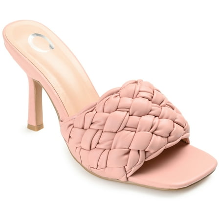 

Journee Collection Womens Raquelah Open Toe High Stiletto Pumps