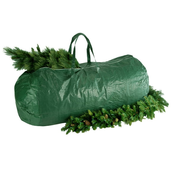 National Tree Company Christmas Storage Bag, Green, Chirtsmas Tree, Holds up to 9 Foot Tree, Carry Handles, Zipper Closure, 56 Inch
