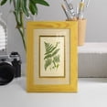 thumbnail image 4 of Fern with Crackle Mat (H) IV - Framed Print w/glass - Sunflower Yellow, 4 of 6