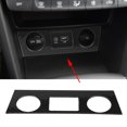 thumbnail image 5 of Embellecedor de cubierta de botón de aire acondicionado interior para Hyundai Encino Kauai Kona 17-20 SUV fibra de carbono, 5 of 5