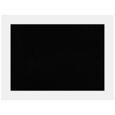 Amanti Art Black Cork Board Wood Framed Corvino White Bulletin Board 33 in. x 25 in.