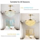 thumbnail image 4 of Ventilador de Techo Tipo Candelabro Deliyfans 42'' con Luces Dorado, 4 of 9