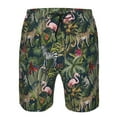 thumbnail image 4 of Naloa Flamingos And Palm Leaves Men's Beach Shorts, Surfing shorts, Swim trunks, Quick Dry Swim Trunks for Surfing Beach Fun - 3X-Large, 4 of 9