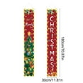 thumbnail image 3 of Merry Christmas Door Banner with String Lights, Porch Signs Welcome Banner, Hanging Decor Yard Sign for Front Door Wall Cover Party Supplies Outdoor Indoor,71X12In(A), 3 of 6