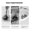 thumbnail image 5 of 2 pcs Sink Drain Overflow Cleaning Brush, Household Sewer Hair Catcher(45cm)PP, nylon, wire Ficarrico, 5 of 8