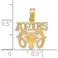 thumbnail image 3 of 14K Yellow Gold Aries Charm (17.3 X 13.55) Made In United States k8946, 3 of 5
