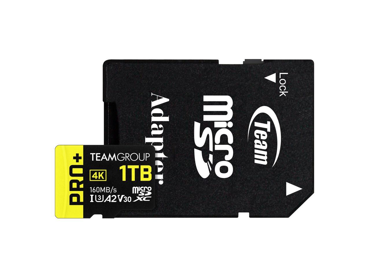 Team 1TB Pro+ microSDHC UHS-I/U3 Class 10 Memory Card with Adapter, Speed Up to 160MB/s (TPPMSDX1TIA2V3003) - image 3 of 4