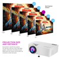 thumbnail image 1 of Projector Home Theater LESHP 480P LED Light Source HD Video Audio Play High Fidelity Speaker Eye-protection Mobile Phone With Screen Home Projector White, 1 of 9