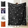 thumbnail image 7 of Djunllk Halloween Throw Blanket 51 x 59 Inch, Gentle Fleece Fall Throw Blanket Cozy Warm Cute Halloween Cat & Pumpkin Blanket, Ultra-Soft Blankets and Throws for Couch Sofa Bed, 7 of 7